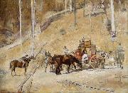 Tom roberts Bailed Up oil on canvas